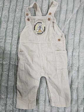 Disney Cream Corduroy Winnie the Pooh Overalls